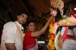 Gurmeet and Wife at North Bombay Sarbojanin Durga Puja in Mumbai on 24th Oct 2012.JPG